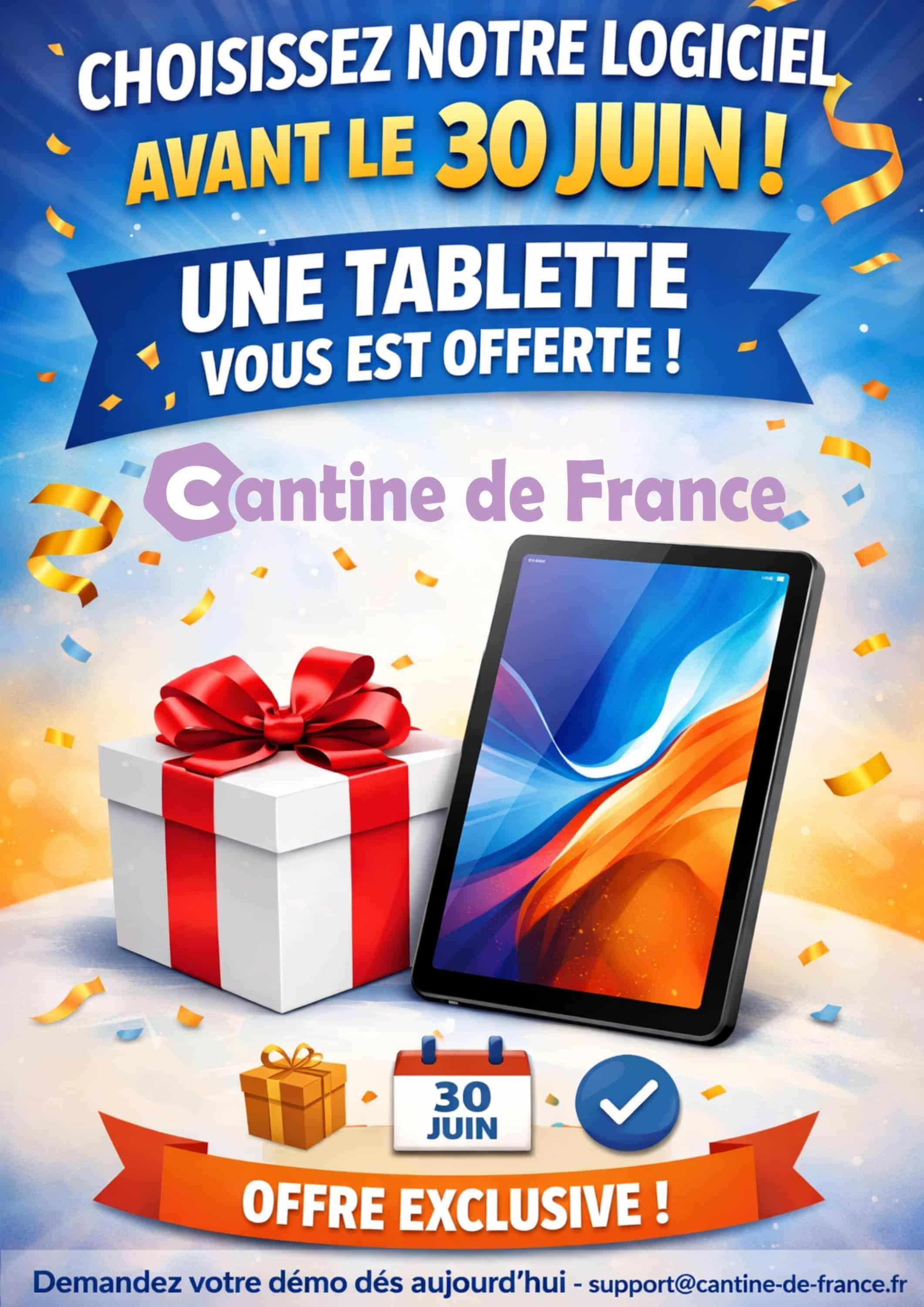 Tablette offerte